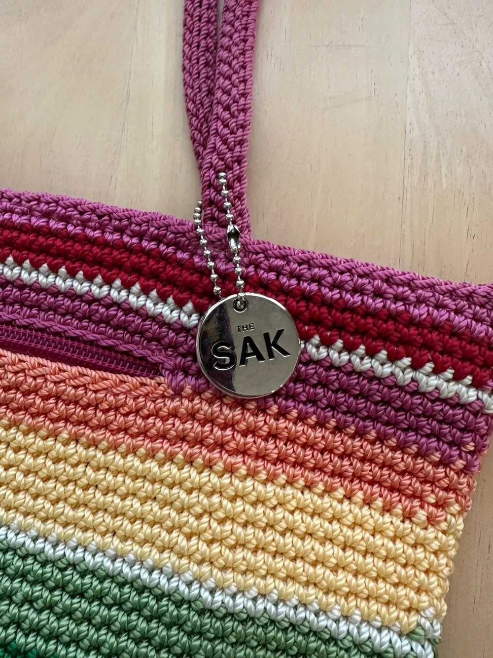 The Sak Rainbow Crochet Shoulder Bag